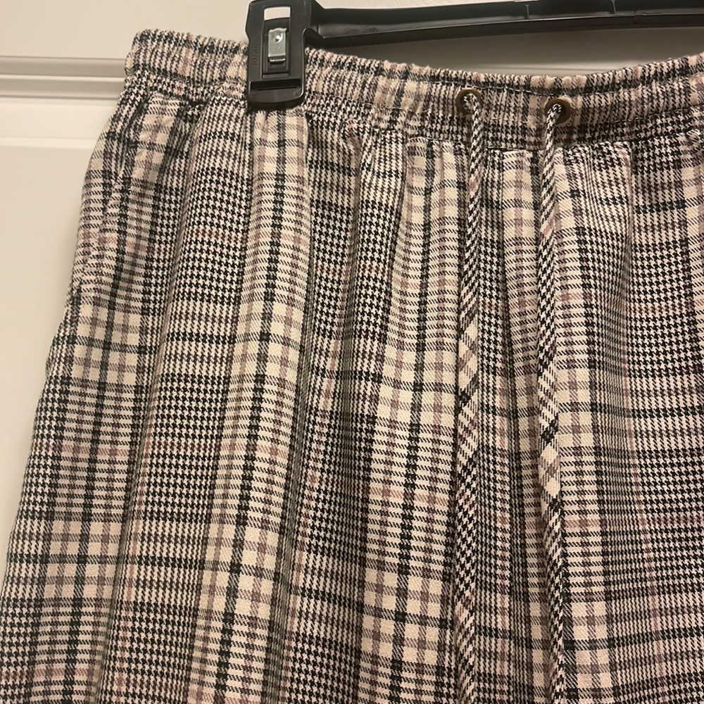 Plaid Ankle Length Pants